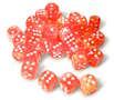 CHX 27953 Festive Dahlia/white Luminary 12mm d6 Dice Block (36 dice)