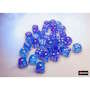 CHX 27967 Nebula Aura/white Luminary 12mm d6 Dice Block (36 dice)
