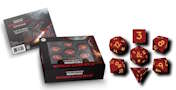 FanRoll: D&D Dragon Scale Silicone Dice Set: Red
